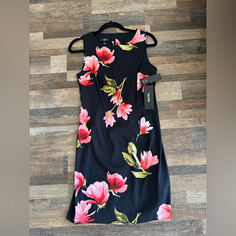 AGB Dress Dark Floral